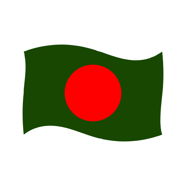 Bangladesh Flag ZigZag